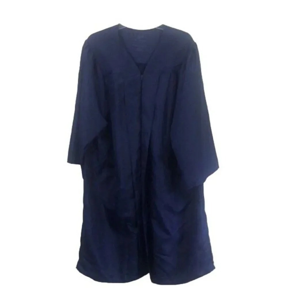 Jostens BDG Collection Graduation Gown Robe Navy Blue 5'01"-5'03"‎ *1